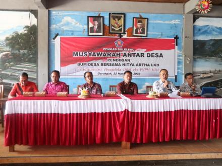 Musyawarah Antar Desa Pendirian BUM Desa Bersama Nitya Artha LKD Kecamatan Gerokgak