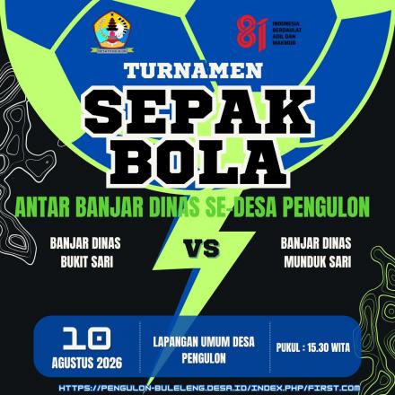 PERTANDINGAN SEPAK BOLA ANTAR BANJAR